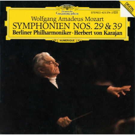 Mozart, W.A.: Symphonies Nos. 29 & 39 專輯封面