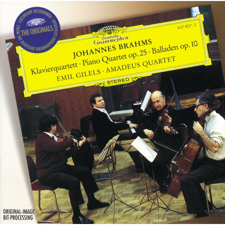 Brahms: Quartet No.1 In G Minor, Op.25; 4 Ballades, Op. 10 專輯封面