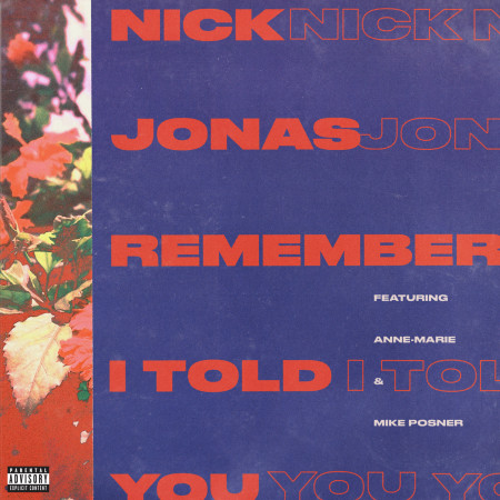 Remember I Told You (feat. Anne-Marie & Mike Posner) 專輯封面