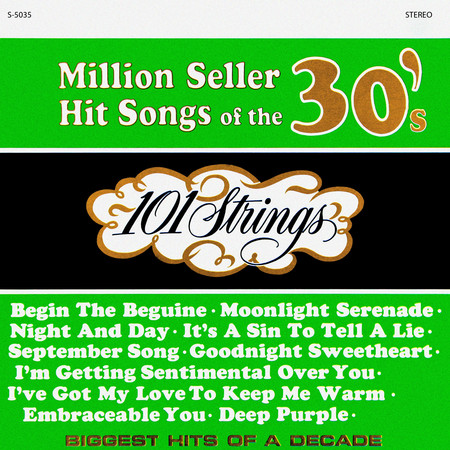 Million Seller Hit Songs of the 30s