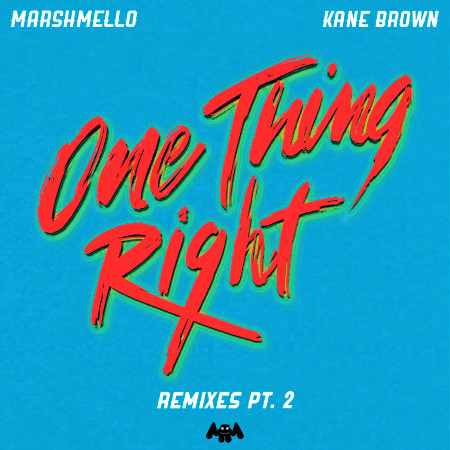 One Thing Right (Remixes Pt. 2) 專輯封面
