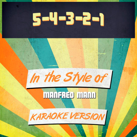 5-4-3-2-1 (In the Style of Manfred Mann) [Karaoke Version] - Single