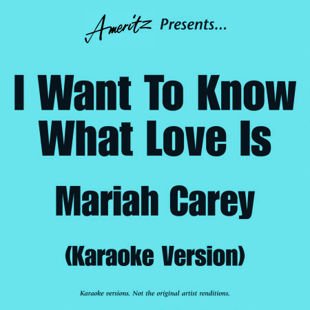I Want To Know What Love Is - Karaoke Version