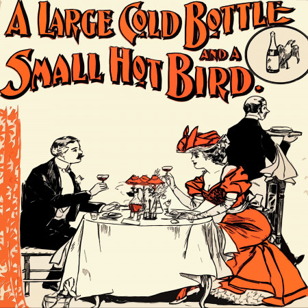 A Large Gold Bottle and a small Hot Bird