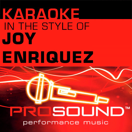 Tell Me How You Feel (Karaoke With Background Vocals)[In the style of Joy Enriquez]