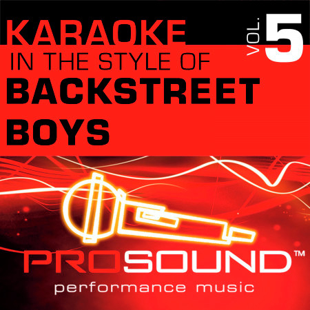 I Promise You (With Everything I Am) (Karaoke Instrumental Track)[In the style of Backstreet Boys]