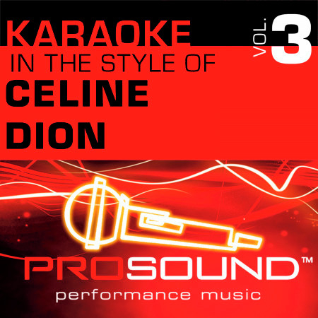 No Living Without Loving You (Karaoke With Background Vocals)[In the style of Celine Dion]
