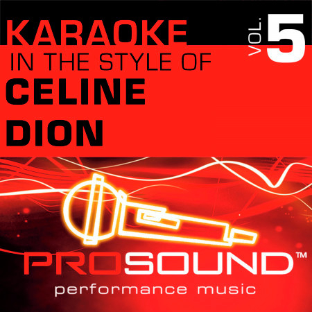 Think Twice (Karaoke With Background Vocals)[In the style of Celine Dion]