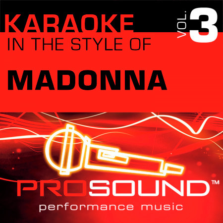 Rain  (Karaoke Instrumental Track)[In the style of Madonna]