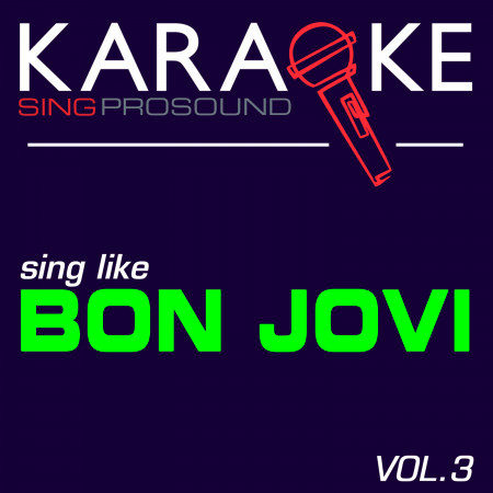 Karaoke in the Style of Bon Jovi, Vol. 3