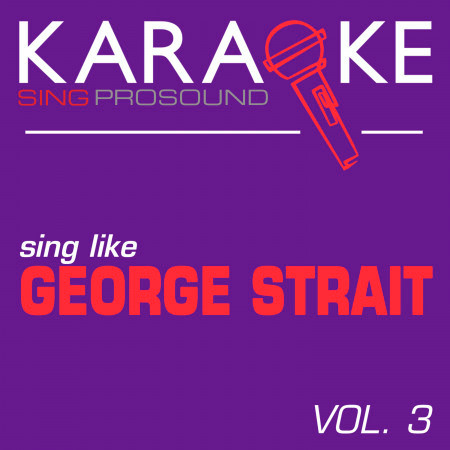 Karaoke in the Style of George Strait, Vol. 3
