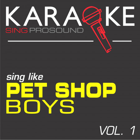Karaoke in the Style of Pet Shop Boys, Vol. 1