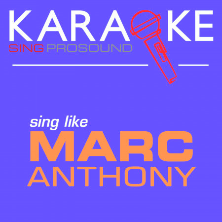 When I Dream at Night (In the Style of Marc Anthony) [Karaoke Instrumental Version]