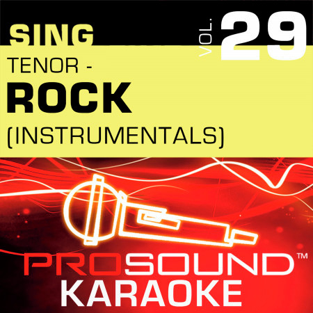 Sing Tenor - Rock, Vol. 29 (Karaoke Performance Tracks)