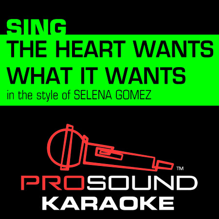 The Heart Wants What It Wants (In the Style of Selena Gomez) [Karaoke Instrumental Version]