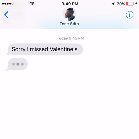 Sorry I Missed Valentine's