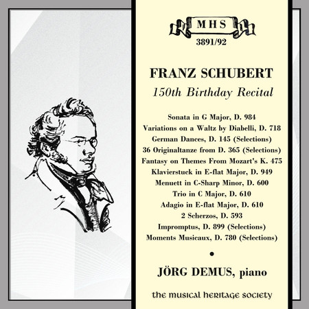 Schubert: 150th Birthday Recital