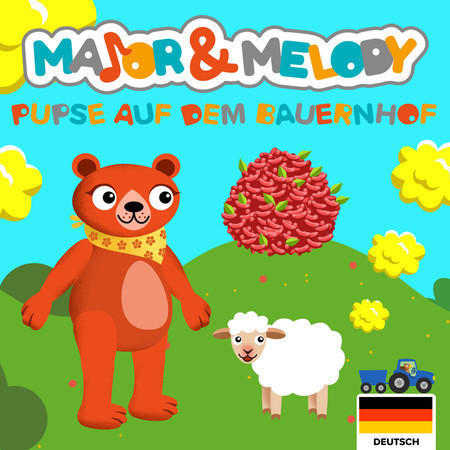 Pupse auf dem Bauernhof