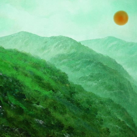 The sun is already in the mountains to the west.