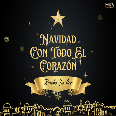 Navidad con Todo el Corazón Broche de Oro