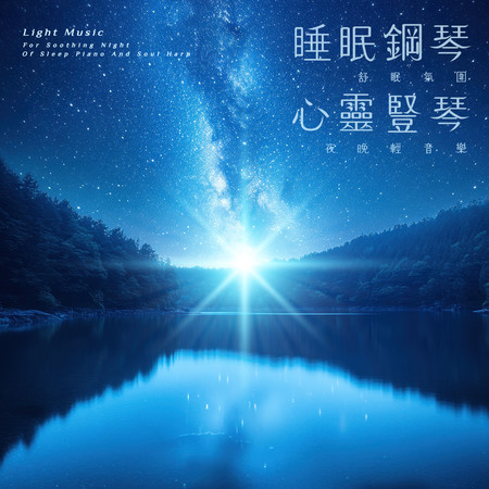 睡眠鋼琴 心靈豎琴 舒眠氛圍夜晚輕音樂 (Light Music For Soothing Night Of Sleep Piano And Soul Harp)