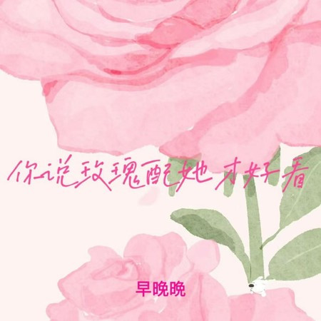 你说玫瑰配她才好看