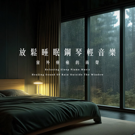 放鬆睡眠鋼琴輕音樂 窗外療癒的雨聲 (Relaxing Sleep Piano Music: Healing Sound Of Rain Outside The Window)