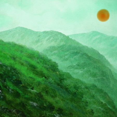 The sun is already in the mountains to the west.