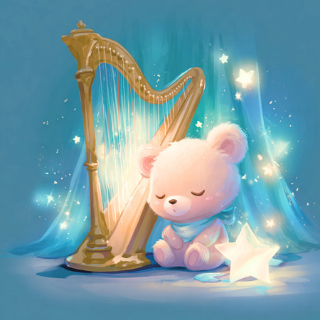 Harp Lullaby for Baby : Whispers of the Stars