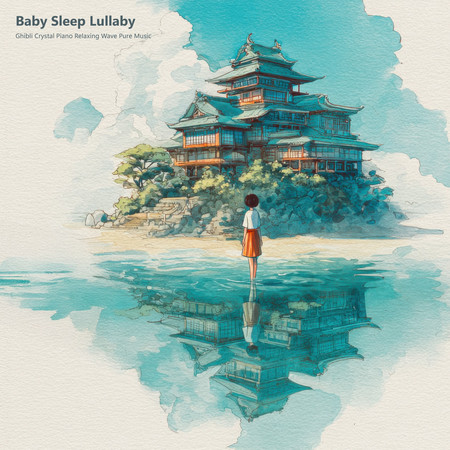 寶寶睡眠搖籃曲 吉卜力水晶鋼琴 放鬆海浪純音樂 (Baby Sleep Lullaby Ghibli Crystal Piano Relaxing Wave Pure Music)