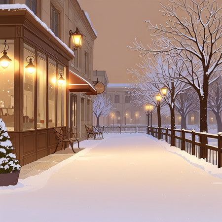 白色街道 暖調爵士咖啡廳