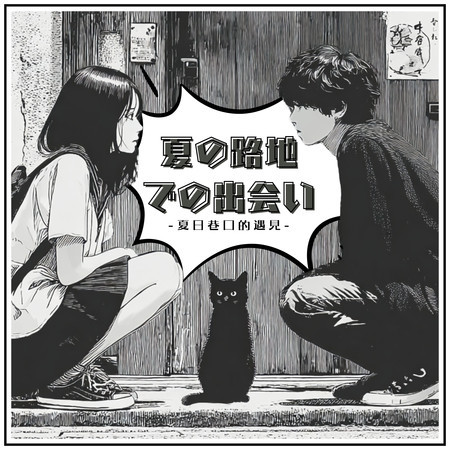 夏の路地での出会い