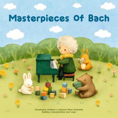 巴哈代表作 - 寶貝古典鋼琴潛能開發 建立專注與邏輯 (Masterpieces of Bach - Developing Children's Classical Piano Potential Building Concentration and Logic)