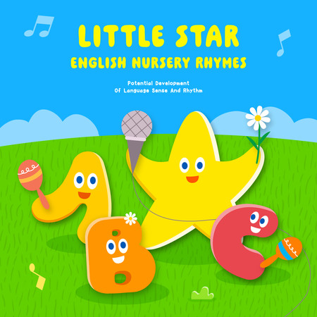 小星星 英語童謠 - 潛能開發語感與音感律動 (Little Star English Nursery Rhymes - Potential Development Of Language Sense And Rhythm)