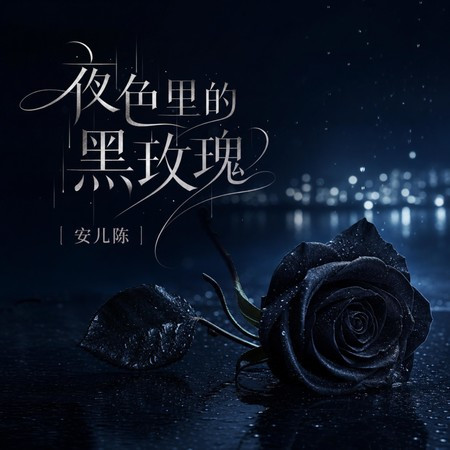 夜色里的黑玫瑰
