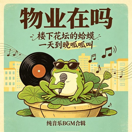物業在嗎 樓下花壇的蛤蟆 一天到晚 呱呱叫 純音樂BGM合輯
