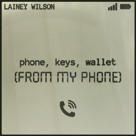 phone, keys, wallet (from my phone)