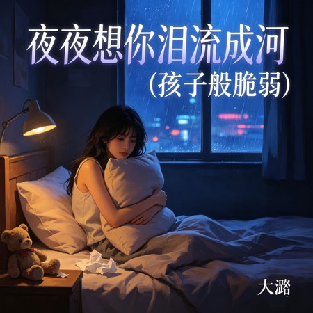 夜夜想你淚流成河 (孩子般脆弱)