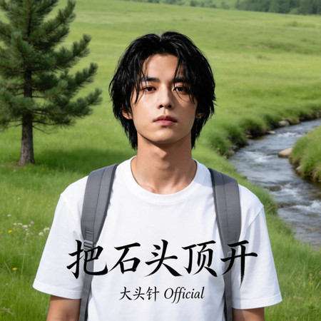 把石頭頂開